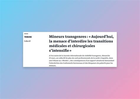 jeune transgenre|« Les jeunes trans existent, il est temps de reconnaître leurs .